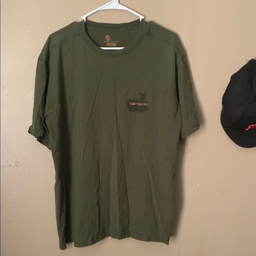Carhartt Green Short Sleeve Tee Casual Comfort